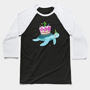 Turtle 7th Birthday 7 Years Old Turtles Reptiles Testudines Baseball T-Shirt